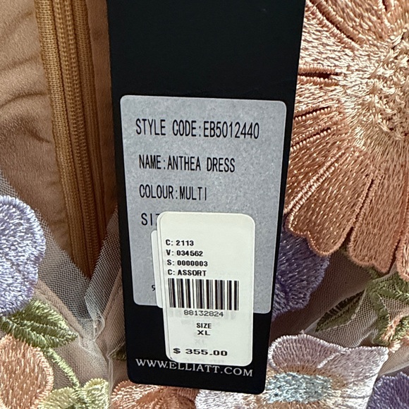 Elliatt Anthea Pastel Floral Embroidered Dress - Picture 3 of 7